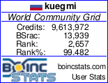 WCG – Личная статистика